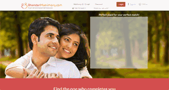 Desktop Screenshot of bhandarimatrimony.com